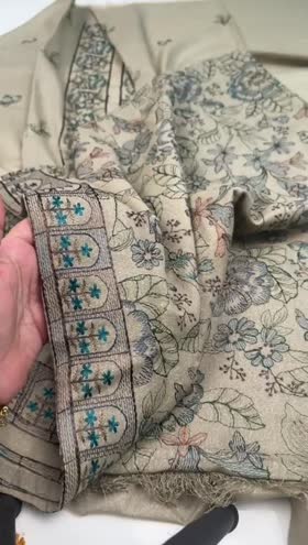 Rs 8500 Karandi Emb 3pc Emb Shawl Rs 8500 Karandi Emb 3pc Emb Shawl